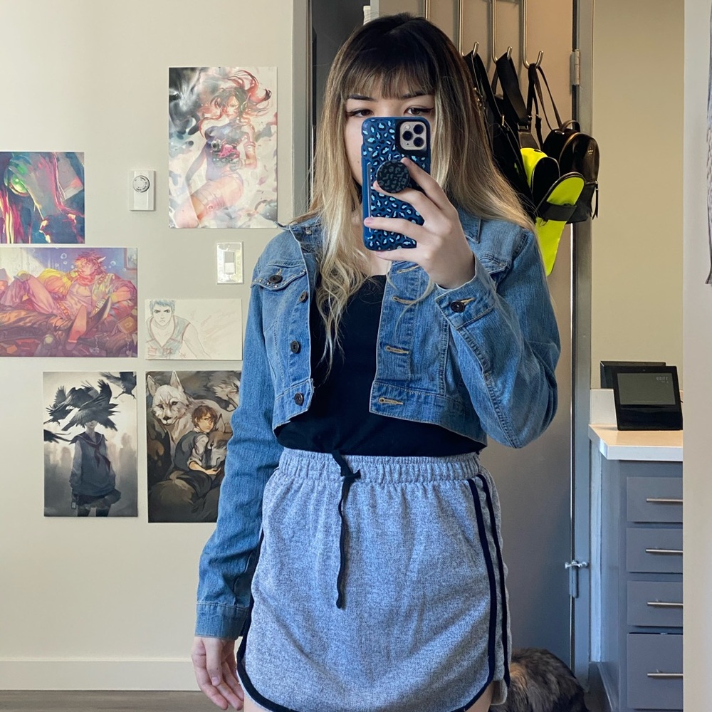 YMI Cropped Jean Jacket